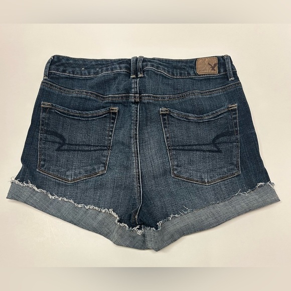 American Eagle Sky High Shortie Cuffed Raw Hem Shorts Size 12 *Run Small 8 - Picture 11 of 16